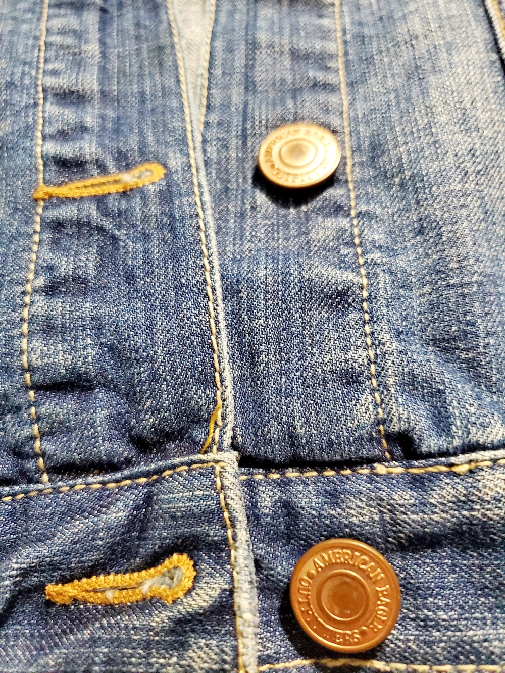 American Eagle Outfitters Vintage-Inspired Denim Jacket 100% Cotton Medium - Picture 11 of 11